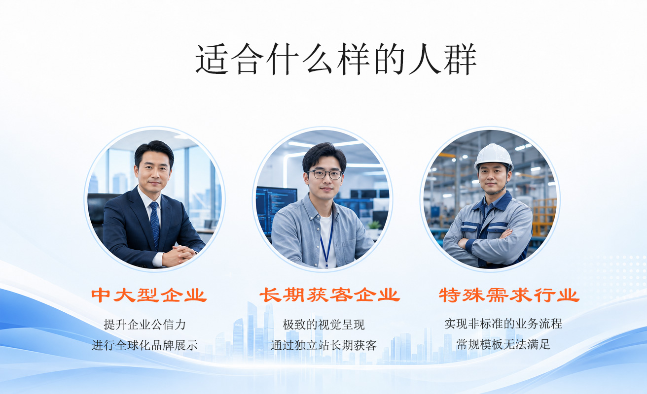 定制建站适合哪些人群